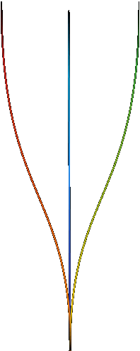 A small graphic of multi-colored lines converging in a single point.